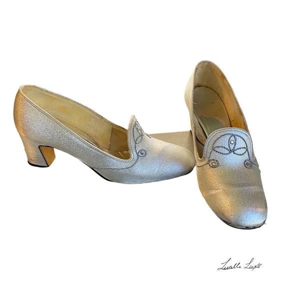 Vintage Balenciaga silver pump in box - Picture 3 of 15